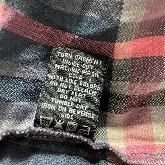 Tolani Collection Small Top Blouse Embroidered Boho Plaid - Picture 8 of 8